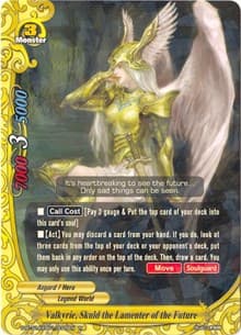 Valkyrie, Skuld the Lamenter of the Future - Buddy Rave - Future Card BuddyFight card