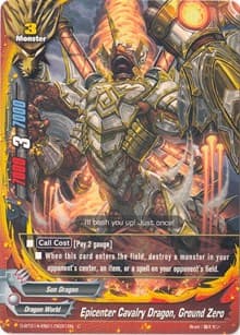 Epicenter Cavalry Dragon, Ground Zero - Buddy Rave - Future Card BuddyFight card