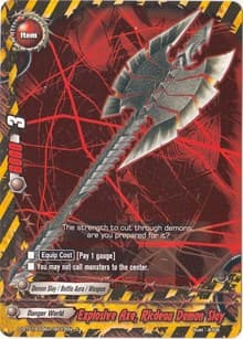 Explosive Axe, Ricdeau Demon Slay - Buddy Rave - Future Card BuddyFight card