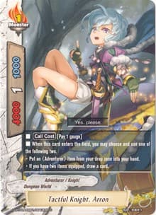 Tactful Knight, Arron - Buddy Rave - Future Card BuddyFight card