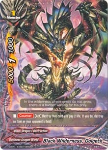 Black Wilderness, Golgoth - Buddy Rave - Future Card BuddyFight card