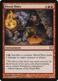 Blood Rites - Champions of Kamigawa - Magic: The Gathering card