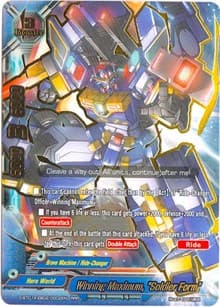 Winning Maximum, "Soldier Form" - Buddy Rave - Future Card BuddyFight card