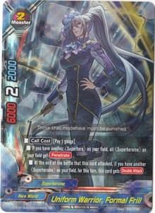 Uniform Warrior, Formal Frill - Buddy Rave - Future Card BuddyFight card