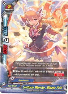 Uniform Warrior, Blazer Frill - Buddy Rave - Future Card BuddyFight card