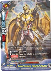 General Command, Tausend of Thousand - Buddy Rave - Future Card BuddyFight card