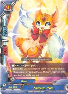 Familiar, Plitz - Buddy Rave - Future Card BuddyFight card