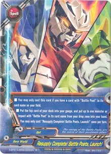 Resupply Complete! Battle Poets, Launch! - Buddy Rave - Future Card BuddyFight card