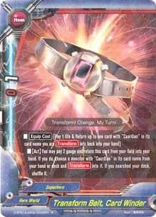 Transform Belt, Card Winder - Buddy Rave - Future Card BuddyFight card