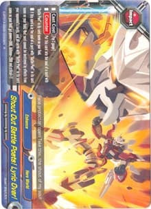 Shout Out Battle Poets! Lyric Over! - Buddy Rave - Future Card BuddyFight card