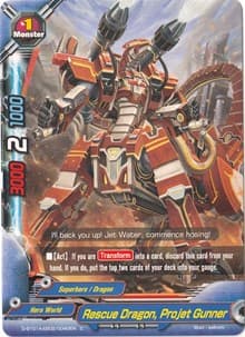 Rescue Dragon, Projet Gunner - Buddy Rave - Future Card BuddyFight card