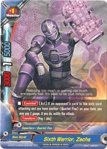 Sixth Warrior, Zechs - Buddy Rave - Future Card BuddyFight card