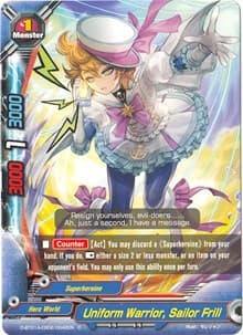Uniform Warrior, Sailor Frill - Buddy Rave - Future Card BuddyFight card