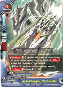 Ride-Changer, Silver Beak - Buddy Rave - Future Card BuddyFight card