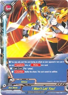 I Won't Let You! - Buddy Rave - Future Card BuddyFight card