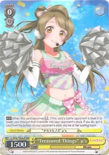 "Treasured Things" u's (c RRR) - Love Live! Vol. 2 - Weiss Schwarz card
