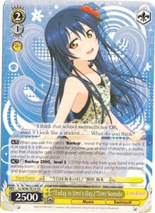 "Today is Umi's Day" Umi Sonoda - Love Live! Vol. 2 - Weiss Schwarz card