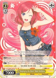 "Singing by the Shore" Maki Nashino - Love Live! Vol. 2 - Weiss Schwarz card