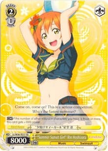 "Summer Sunset Girl" Rin Hoshizora - Love Live! Vol. 2 - Weiss Schwarz card
