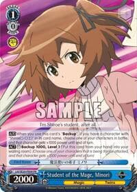 Student of the Mage, Minori - LOG HORIZON - Weiss Schwarz card