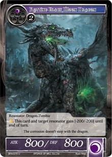 Rotting Black Moon Dragon - Battle for Attoractia - Force of Will card