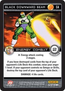 Black Downward Beam - Panini: Vengeance - Dragon Ball Z TCG card