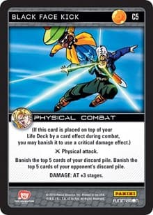 Black Face Kick - Panini: Vengeance - Dragon Ball Z TCG card
