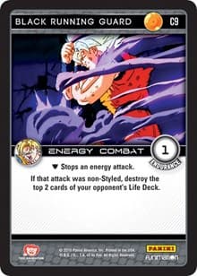Black Running Guard - Panini: Vengeance - Dragon Ball Z TCG card