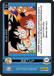 Blue Save - Panini: Vengeance - Dragon Ball Z TCG card