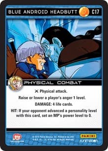 Blue Android Headbutt - Panini: Vengeance - Dragon Ball Z TCG card