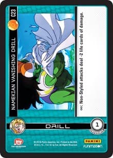 Namekian Vanishing Drill - Panini: Vengeance - Dragon Ball Z TCG card