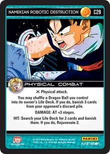 Namekian Robotic Destruction - Panini: Vengeance - Dragon Ball Z TCG card