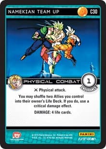 Namekian Team Up - Panini: Vengeance - Dragon Ball Z TCG card