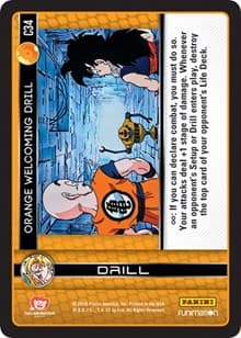 Orange Welcoming Drill - Panini: Vengeance - Dragon Ball Z TCG card