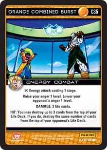 Orange Combined Burst - Panini: Vengeance - Dragon Ball Z TCG card