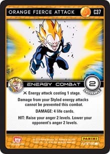 Orange Fierce Attack - Panini: Vengeance - Dragon Ball Z TCG card