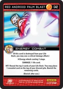 Red Android Palm Blast - Panini: Vengeance - Dragon Ball Z TCG card