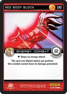 Red Body Block - Panini: Vengeance - Dragon Ball Z TCG card