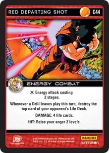 Red Departing Shot - Panini: Vengeance - Dragon Ball Z TCG card