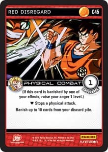 Red Disregard - Panini: Vengeance - Dragon Ball Z TCG card