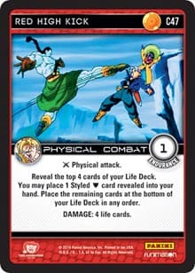 Red High Kick - Panini: Vengeance - Dragon Ball Z TCG card