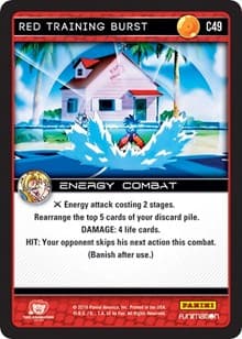 Red Training Burst - Panini: Vengeance - Dragon Ball Z TCG card