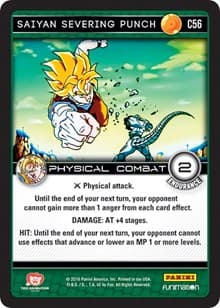 Saiyan Severing Punch - Panini: Vengeance - Dragon Ball Z TCG card