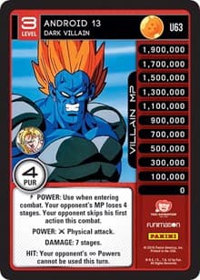 Android 13 - Dark Villain - Panini: Vengeance - Dragon Ball Z TCG card