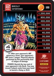 Broly - Determined - Panini: Vengeance - Dragon Ball Z TCG card