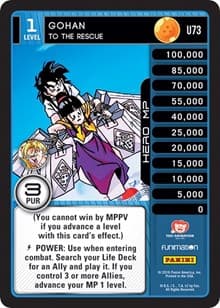 Gohan - To The Rescue - Panini: Vengeance - Dragon Ball Z TCG card