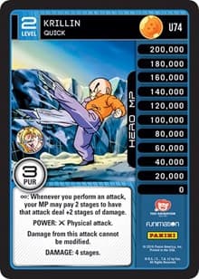Krillin - Quick - Panini: Vengeance - Dragon Ball Z TCG card