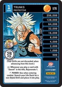 Trunks - Protective - Panini: Vengeance - Dragon Ball Z TCG card