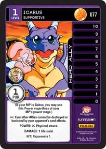 Icarus - Supportive - Panini: Vengeance - Dragon Ball Z TCG card