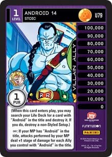 Android 14 - Stoic - Panini: Vengeance - Dragon Ball Z TCG card